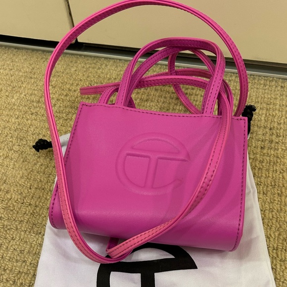 Telfar Pink Azalea mini Pink Small Shopping Bag NWOT - Picture 4 of 15